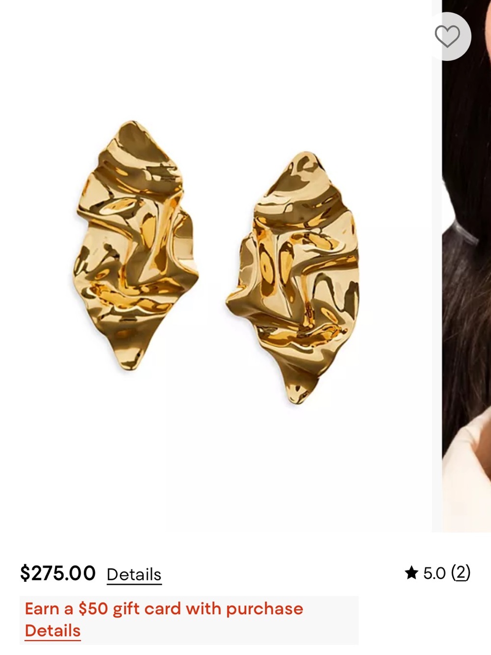 Alexis Bittar Gold Sculpted Metal Drop Earrings